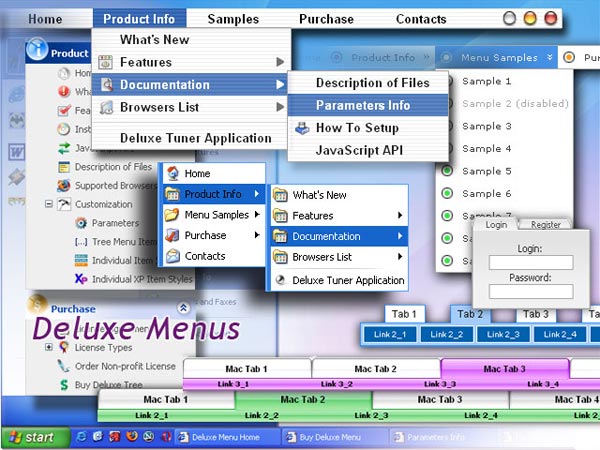 Tree Menue Software Win Xp Toolbar Menue
