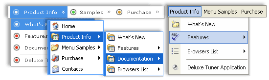 Vista Menue Download Cross Frame Dhtml Menu