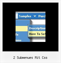 2 Submenues Mit Css Html Schwebendes Menue