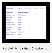 Acrobat 8 Standard Dropdown Menues Erstellen Horizontales Dropdown Menues