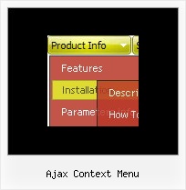 Ajax Context Menu Mouseover Menu Tree