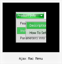 Ajax Mac Menu Mouseover Menue Css