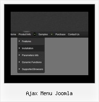 Ajax Menu Joomla Horizontales Mouse Over Menue