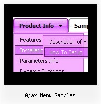 Ajax Menu Samples Javascript Menu Frame Overlap Problem