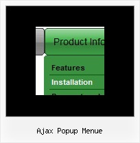 Ajax Popup Menue Absolute Position