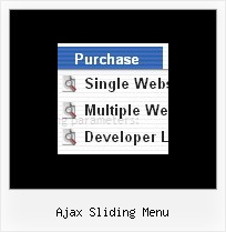 Ajax Sliding Menu Tab Dhtml Menue