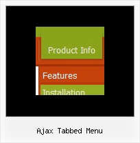 Ajax Tabbed Menu Submenue Onclick