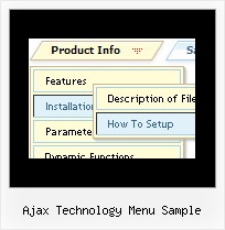 Ajax Technology Menu Sample Horizontales Menue Tabs Javascript