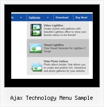 Ajax Technology Menu Sample Css Menu Wayfinder