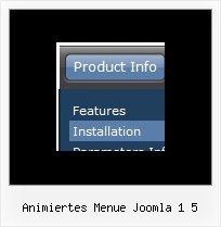 Animiertes Menue Joomla 1 5 Menuestruktur Mouse Over