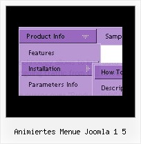 Animiertes Menue Joomla 1 5 Typo3 Horizontales Menue Aufklappen