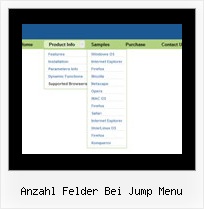 Anzahl Felder Bei Jump Menu Horizontales Mouseover Menu