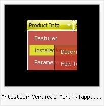 Artisteer Vertical Menu Klappt Nicht Auf Html Menue Auswahl
