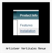 Artisteer Vertikales Menue Verschiedene Menue