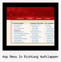 Asp Menu In Richtung Aufklappen Free Pulldown Menue