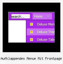 Aufklappendes Menue Mit Frontpage Html Rollenmenue