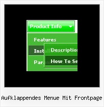 Aufklappendes Menue Mit Frontpage Css Menue Positionieren