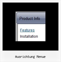 Ausrichtung Menue Navigationsleiste Beispiele