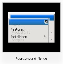 Ausrichtung Menue Ajax Horizontales Menu