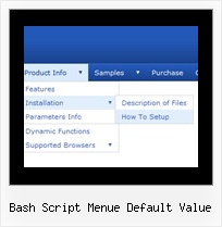 Bash Script Menue Default Value Flash Menue Ueberschneidungen