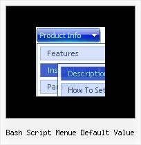 Bash Script Menue Default Value Html Menue Dynamisch