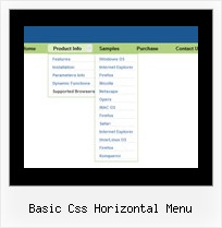 Basic Css Horizontal Menu Baum Menue