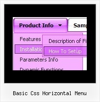 Basic Css Horizontal Menu Javascript Verstecktes Menue