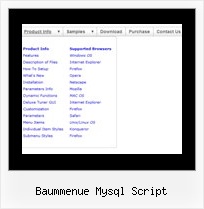 Baummenue Mysql Script Javascript Menue Quelle