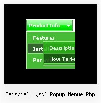 Beispiel Mysql Popup Menue Php Javascript Schieberegler