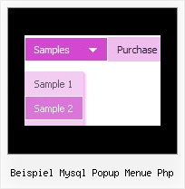 Beispiel Mysql Popup Menue Php Dropdown Menue Onmouseover Transparent