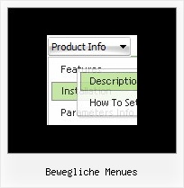 Bewegliche Menues Menue Vista Stil