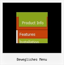 Bewegliches Menu Web Submenue Css