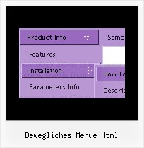 Bewegliches Menue Html Javascript Menues Php