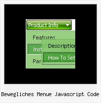 Bewegliches Menue Javascript Code Html Menu Example