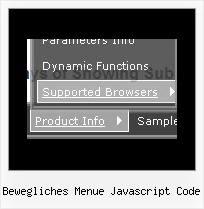 Bewegliches Menue Javascript Code Css Style Menue