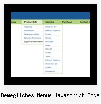 Bewegliches Menue Javascript Code Horizontales Menue Gleiche Breite