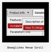 Bewegliches Menue Scroll Menubar Javascript