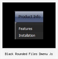 Black Rounded Files Dmenu Js Css Listenmenue
