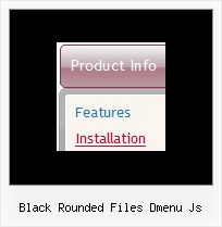 Black Rounded Files Dmenu Js Css Menues Vertikal