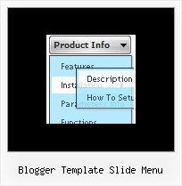 Blogger Template Slide Menu Mouseover Menue Css