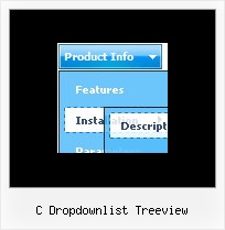 C Dropdownlist Treeview Aufklappbares Untermenue Css Mit Schatten