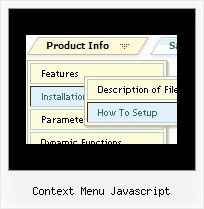 Context Menu Javascript Dropdown Menue Javascript