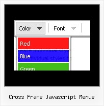 Cross Frame Javascript Menue Menu Schweben Lassen