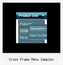 Cross Frame Menu Samples Dropdownmenue Namo