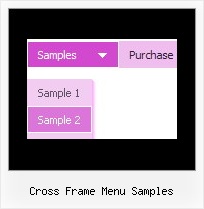 Cross Frame Menu Samples Rollover Java
