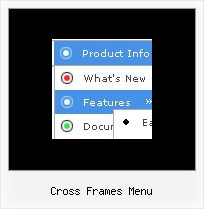 Cross Frames Menu Navigation Html