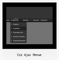 Css Ajax Menue Dhtml Menue Frontpage