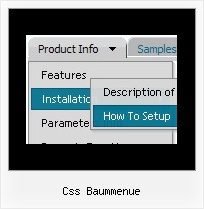 Css Baummenue Horizontale Css Menue Erzeugen