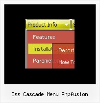 Css Cascade Menu Phpfusion Rollover Menue Firefox