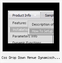 Css Drop Down Menue Dynamisch Horizontal Menue Css Javascript